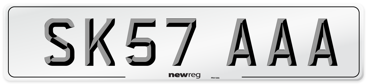 SK57 AAA Number Plate from New Reg